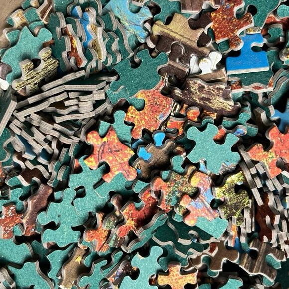 Vintage 1968 Milton Bradley Big Ben Mountain Glory Jigsaw Puzzle 1000 Pieces - Picture 2 of 5